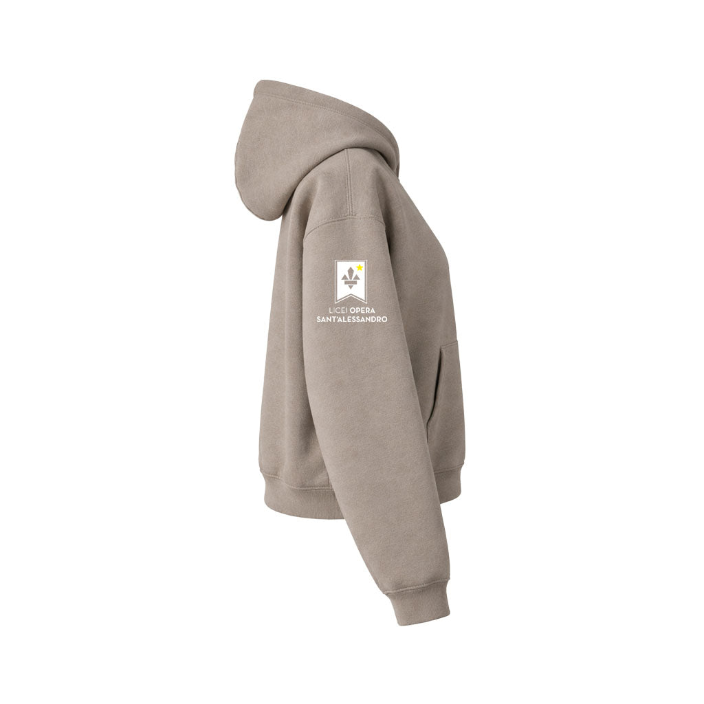 Felpa Boxy Fit Olive