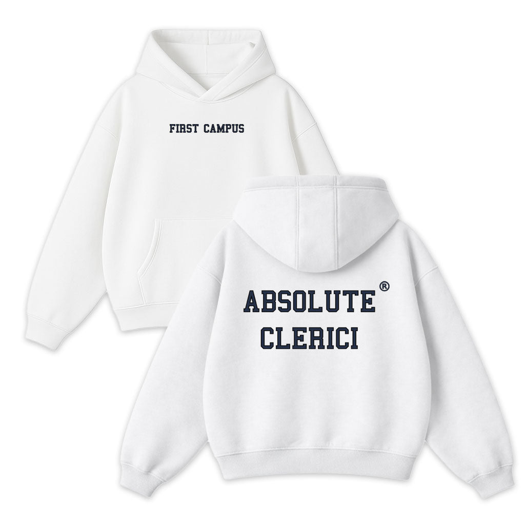 Felpa Bianca Boxy Fit Clerici