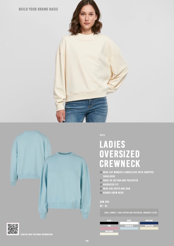 Ladies Oversized Crewneck