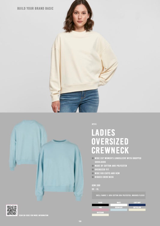 Ladies Oversized Crewneck