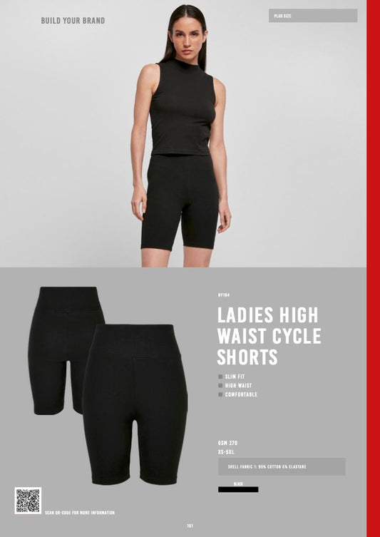 Ladies High Waist Cycle Shorts