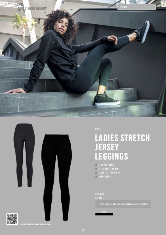 Ladies Stretch Jersey Leggins