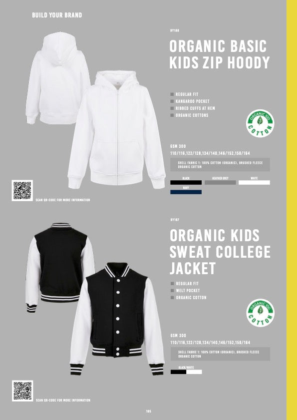 (Organic) Kids Zip Hoody / College Jacket