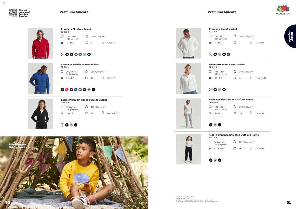 Premium Sweat Set-In/Hooded/Zip/Pants