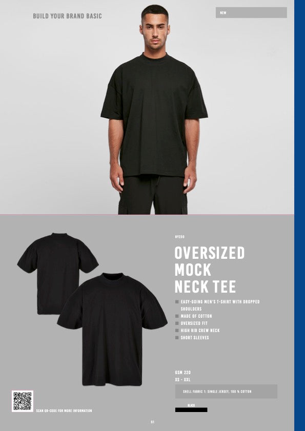 Oversized Mock Neck Tee