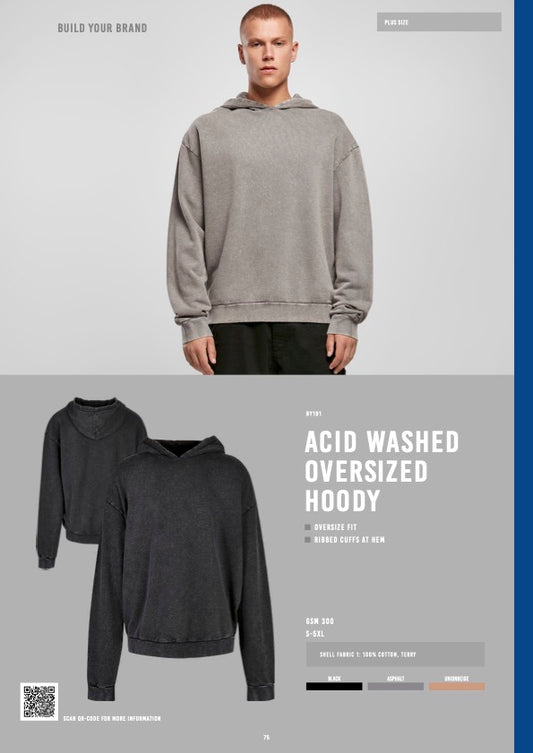 Acid Washed Oversized Hoody