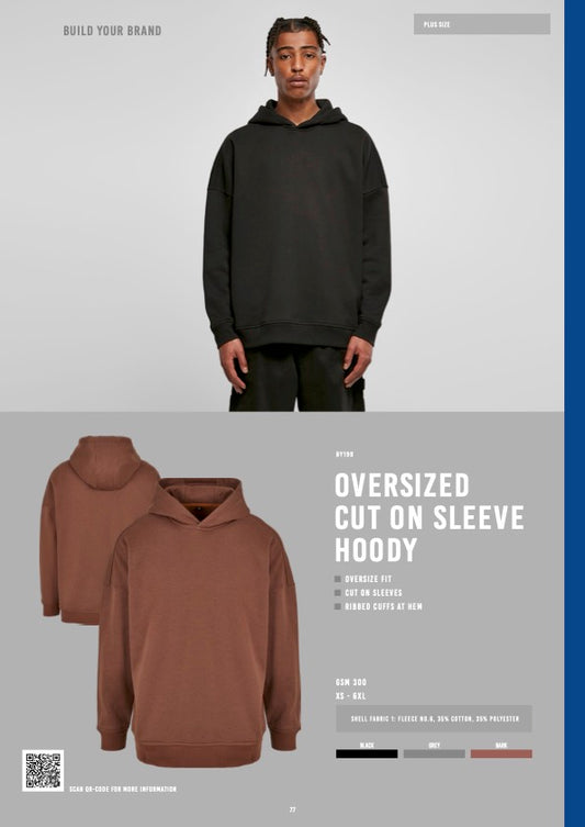 Oversized Cut On Sleeve Hoody