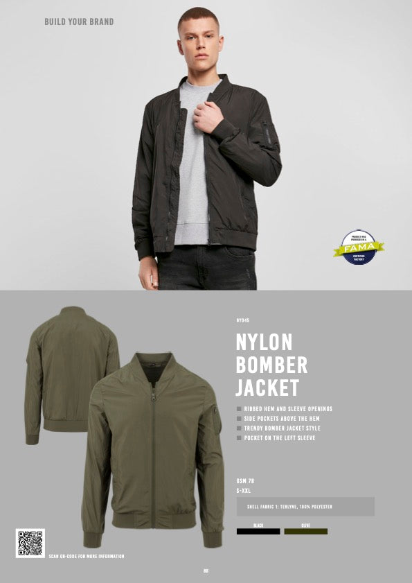 Nylon Bomber Jacket