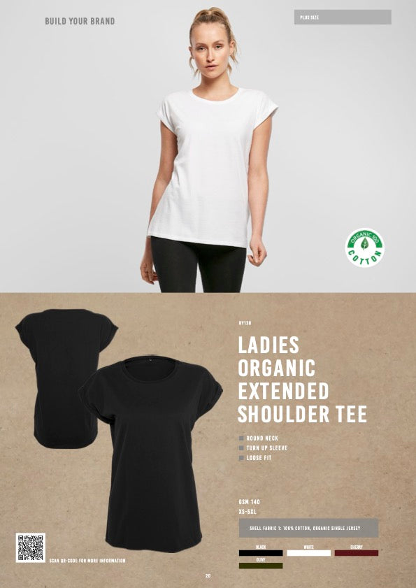 (Organic) Ladies Extended Shoulder Tee