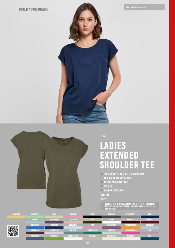 Ladies Extended Shoulder Tee