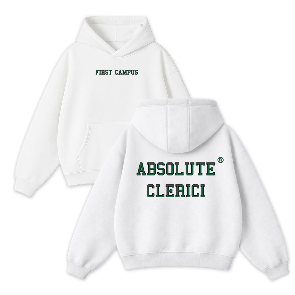 Felpa Bianca Boxy Fit Clerici