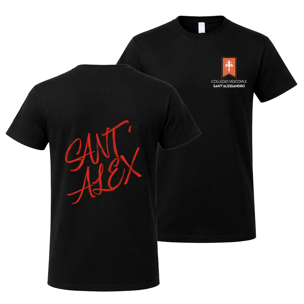 T-Shirt Collegio Vescovile V1 Black