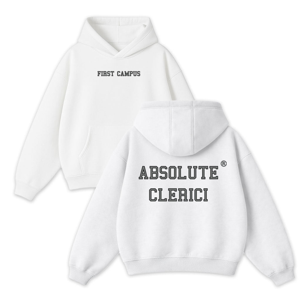 Felpa Bianca Boxy Fit Clerici