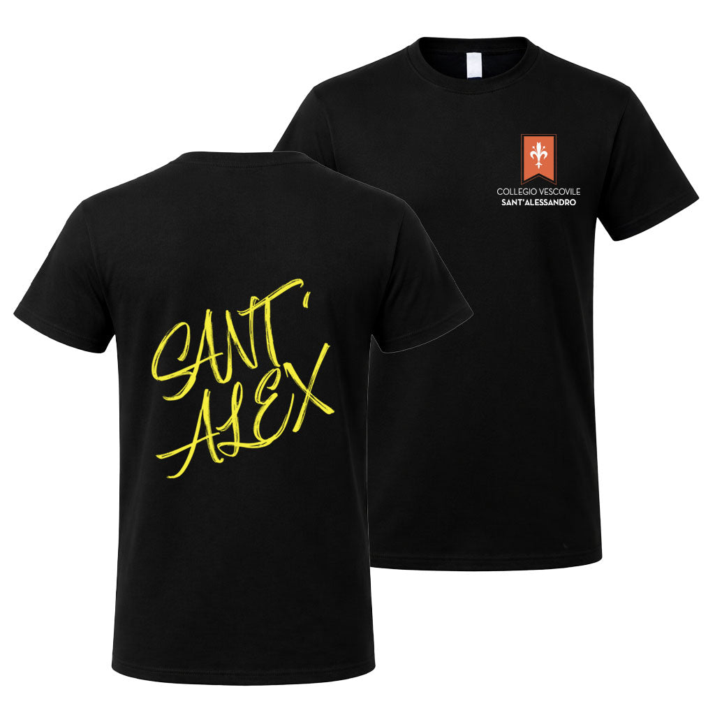 T-Shirt Collegio Vescovile V1 Black