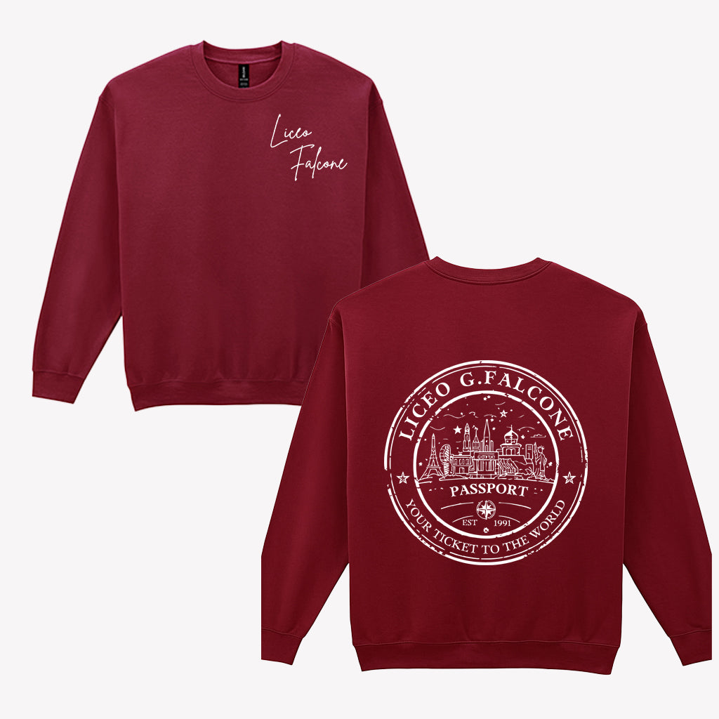 Felpa Girocollo Passport
