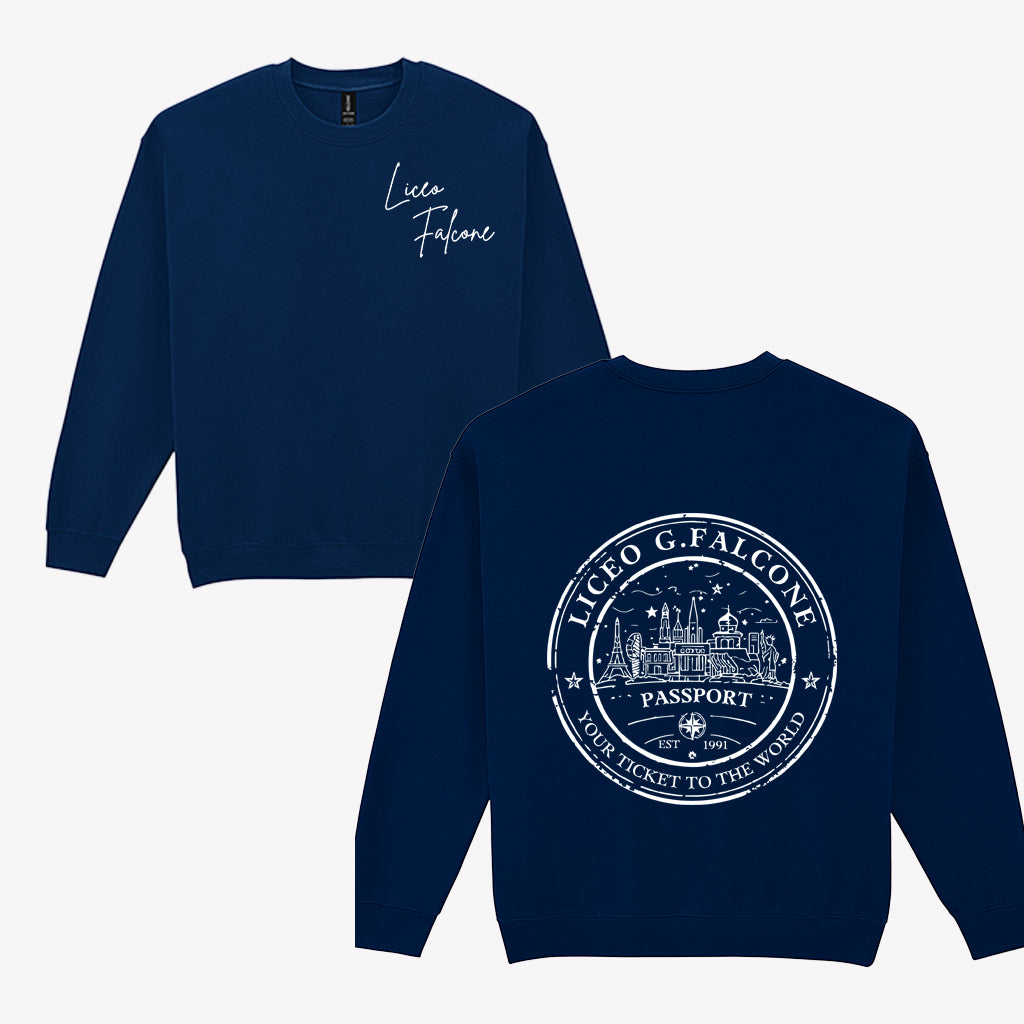 Felpa Girocollo Passport