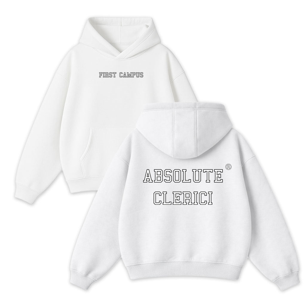 Felpa Bianca Boxy Fit Clerici
