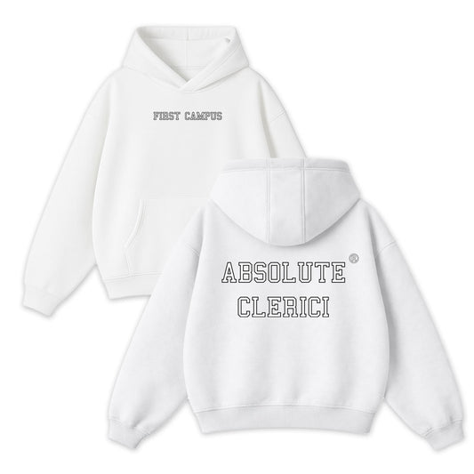 Felpa Bianca Boxy Fit Clerici